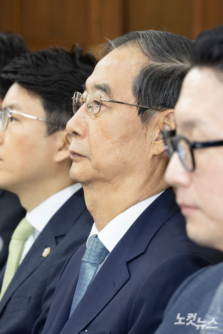 '내란방조 혐의'로 특검에 기소된 한덕수 전 국무총리. 사진공동취재단