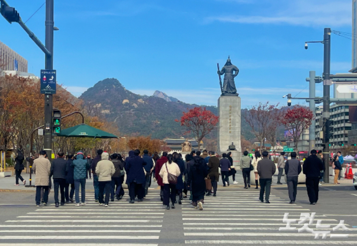 서울시 종로구 광화문 일대. 권유빈 인턴기자