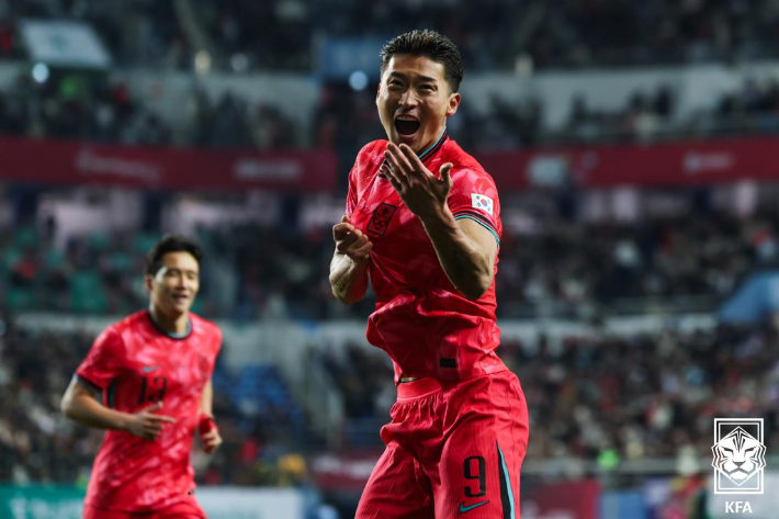 돌아온 조규성. 대한축구협회