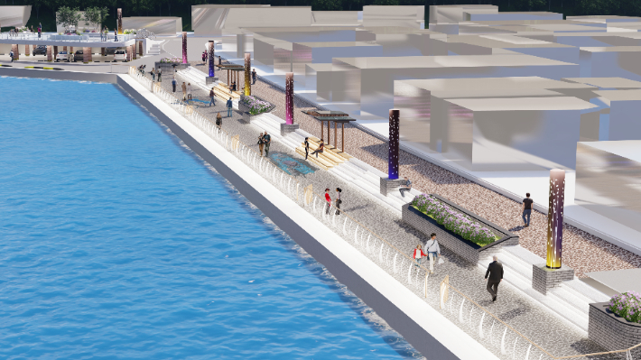 삼척항 명소화 거리 조감도. 삼척시 제공