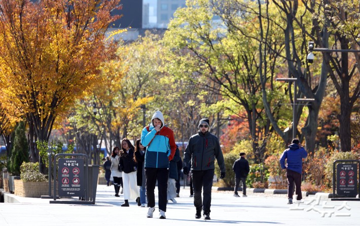 서울 올가을 첫 영하권 추위