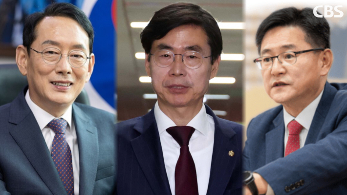 박형준 부산시장의 당 내 경선 후보로 거론되는 국민의힘 현역 의원들.(왼쪽부터)김도읍 의원, 조경태 의원, 이헌승 의원. 부산CBS