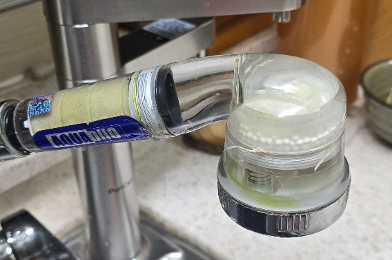 양산 동면 한 가정집 수도꼭지. 양산환경운동연합 제공