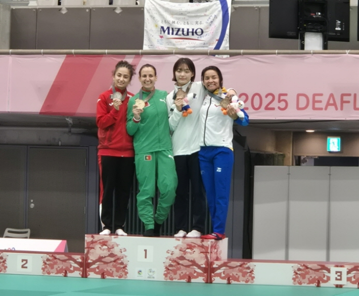 동메달을 획득한 서은지 선수. 증평군 제공