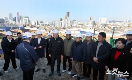 서울시장, 노량진 재정비촉진지구 착공현장 방문