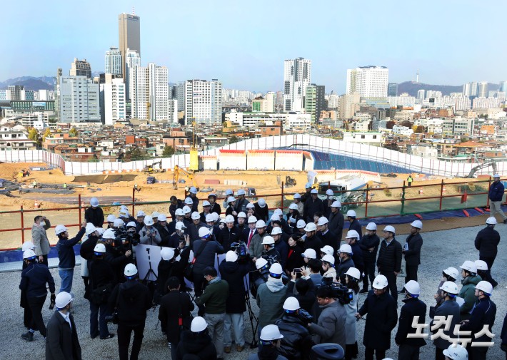 노량진 재정비촉진지구 방문한 서울시장