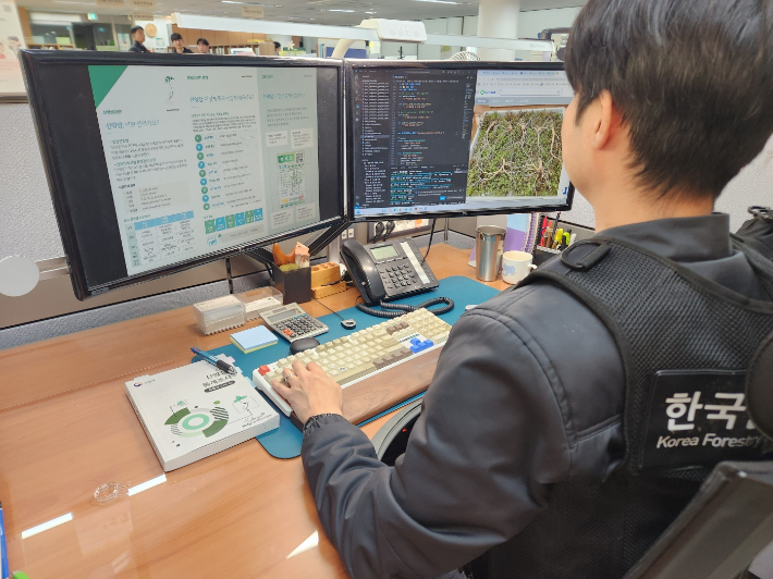 유통 플랫폼 모니터링. 한국임업진흥원 제공