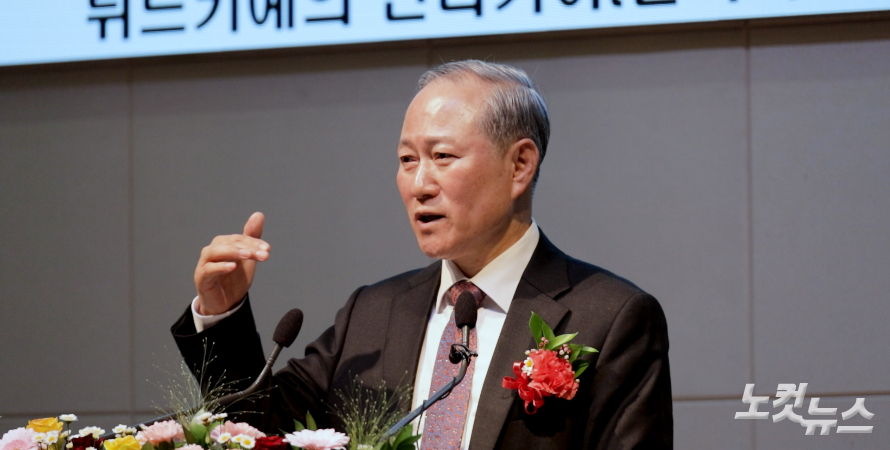 기장교단 총무 이훈삼 목사가 설교하고 있다. 광주CBS 뉴스 캡쳐 