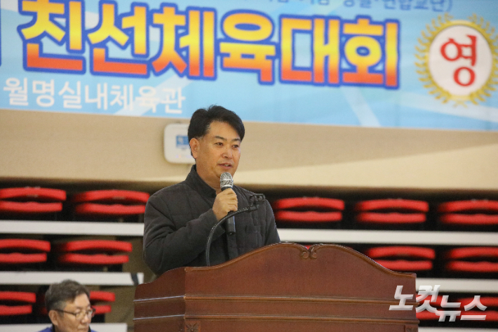 임홍길 대표회장이 인사말을 통해 교단 화합과 친목을 기원하고 있다. 최화랑 기자