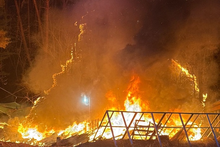 20일 오후 5시 23분쯤 강원 인제군 기린면 현리의 한 야산에서 불이 났다. 강원소방본부 제공