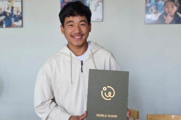 네팔 셰르파 소년 타망. 월드쉐어 제공