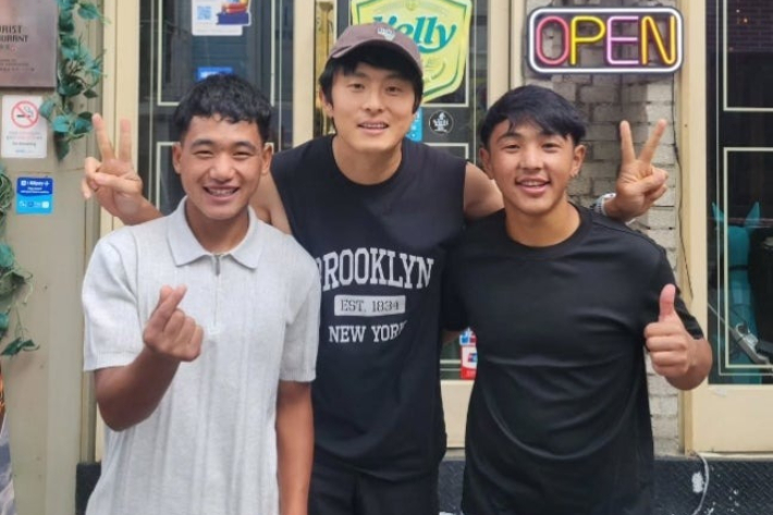 기안84와 재회한 타망·라이. 기안84 SNS캡처