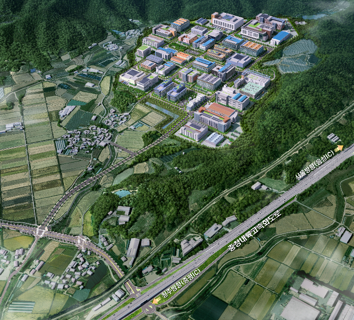 증평3일반산업단지 조감도. 증평군 제공
