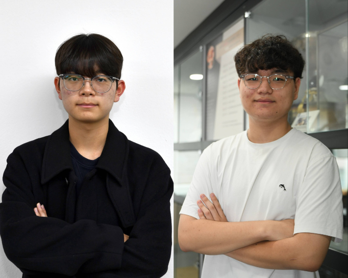 한국 최초 쌍둥이 프로기사에 이름을 올린 윤서율(사진 왼쪽)과 윤서원. 한국기원 제공