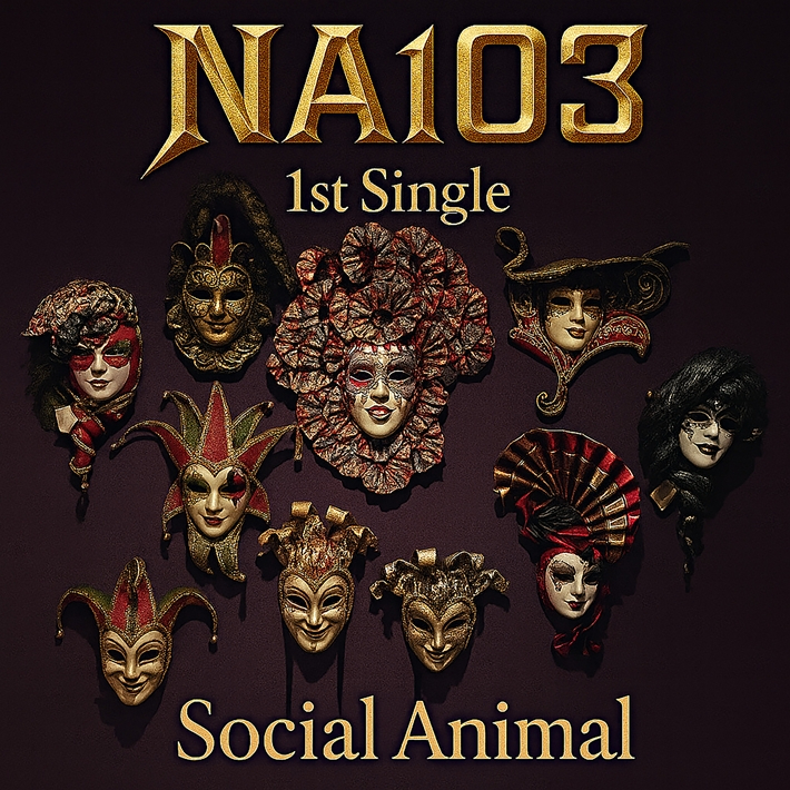 신예 메탈 밴드 NA103이 20일 정오 첫 싱글 '소셜 애니멀'을 발매했다. NA103 제공
