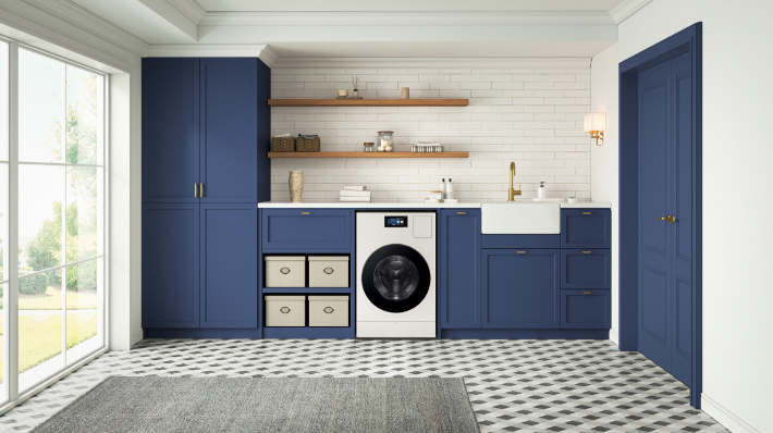 미국 주택 구조에 특화된 벤트 타입 '비스포크 AI 콤보' 세탁건조기 라이프스타일. 삼성전자 제공