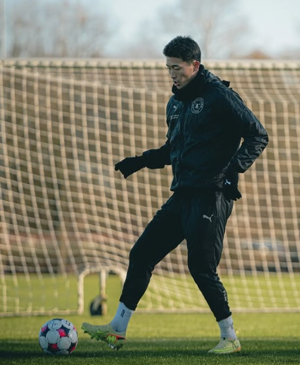 조규성. 미트윌란 SNS 캡처