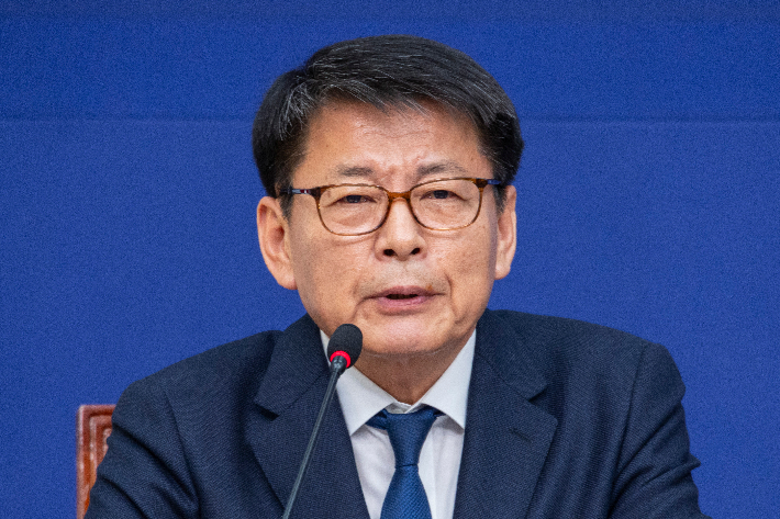 호남 발전과제 보고회에서 발언하는 서삼석 위원장. 연합뉴스