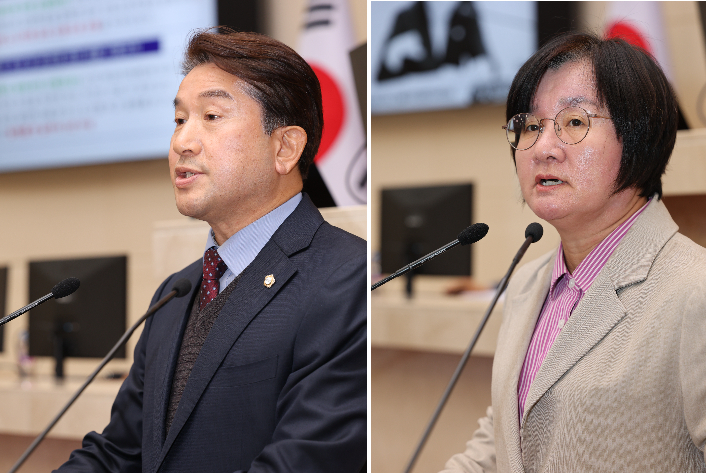 조민성, 김은주 의원. 포항시의회 제공