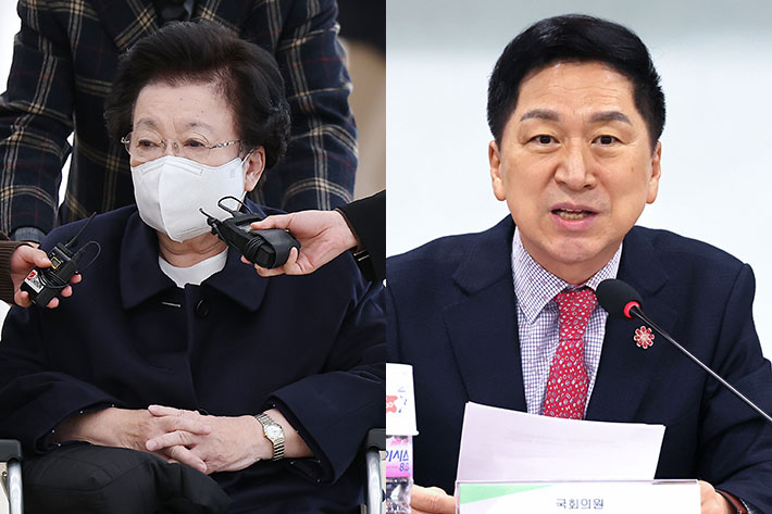 이배용 전 국가교육위원장(왼쪽), 국민의힘 김기현 의원. 연합뉴스