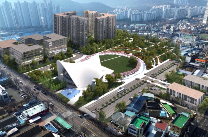 대구교도소 후적지 개발 조감도. 달성군 제공