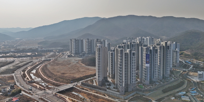 KTX 경주역 일대 역세권 지구 전경. 경주시 제공