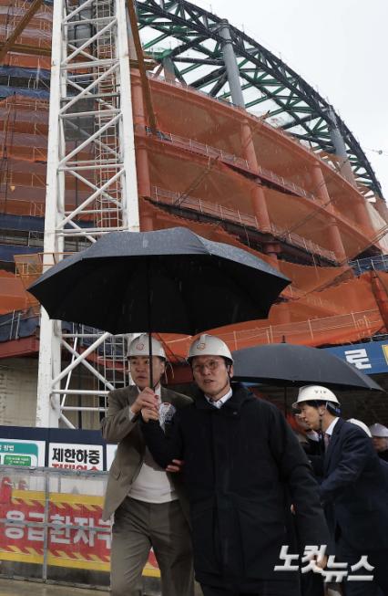 김민석 총리, 창동 서울아레나 현장점검