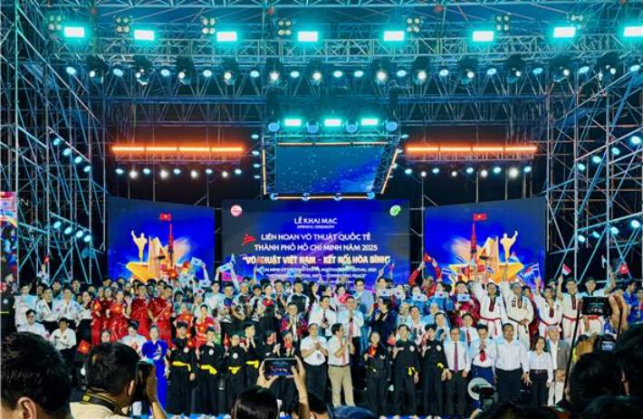 '2025 호찌민 국제 무술 페스티벌' 참가자 단체 사진. 대한택견회 제공