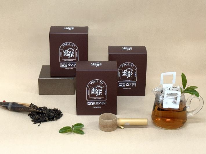 전라남도농업기술원이 녹차 가공 과정에서 활용되지 못해 폐기되던 잎 등 미활용 자원을 재가공해 개발해 출시한 '호지차 드립백'. 전라남도 농업기술원 제공