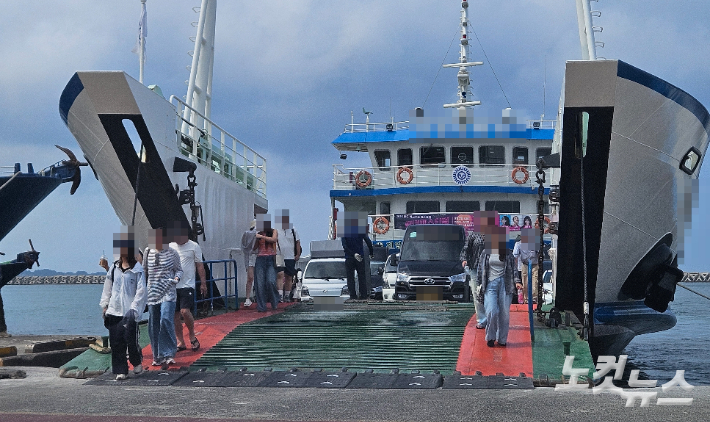 우도와 본섬을 오가는 도항선. 사고와 관련 없음. 고상현 기자