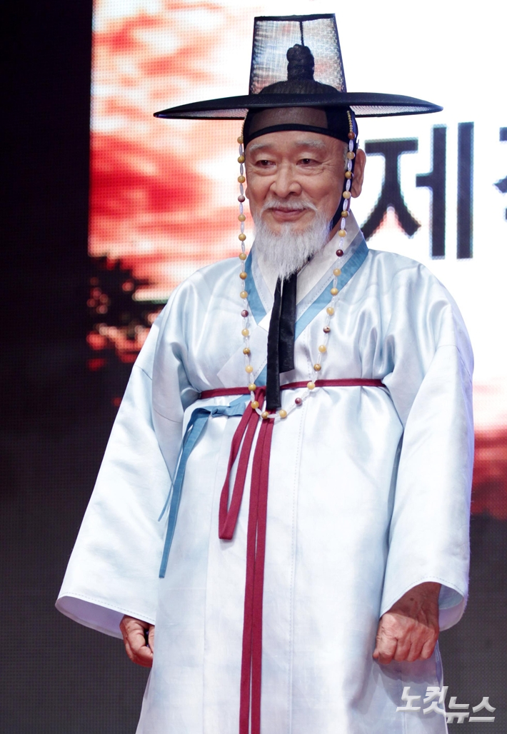 KBS2 '공주의 남자'에서 김종서 역을 맡았을 때 이순재 모습