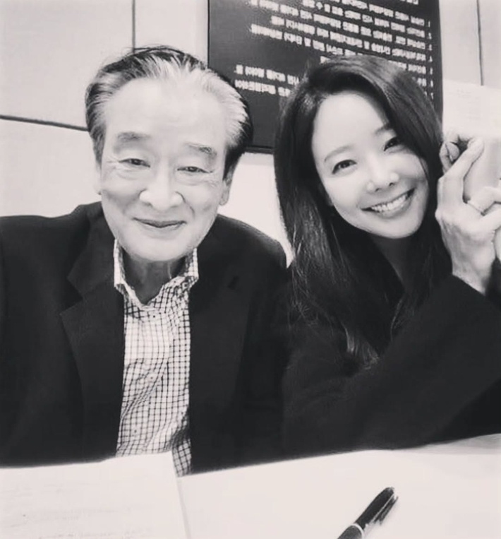 왼쪽부터 이순재, 소유진. 소유진 인스타그램