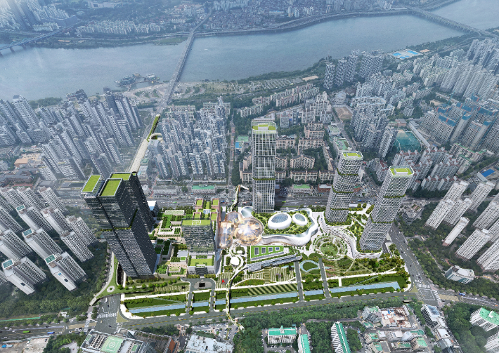 서울고속버스터미널 부지 복합개발 조감도. 서울시 제공