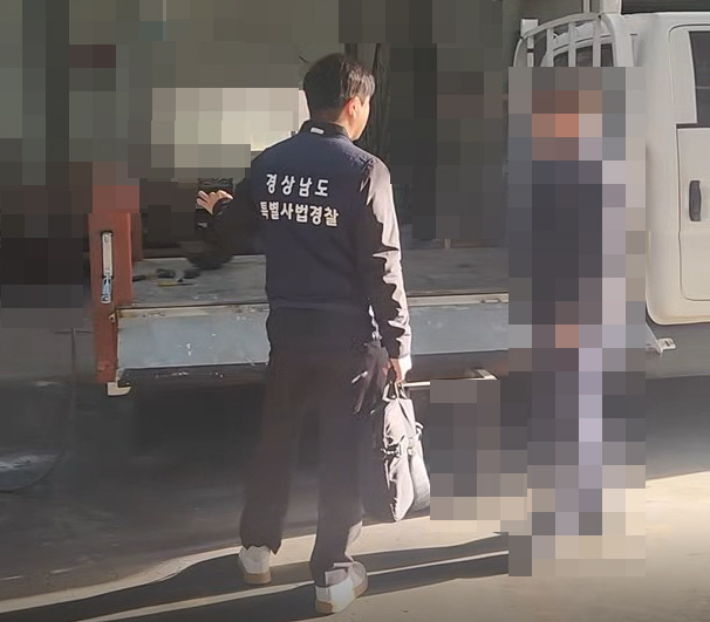 불법 개조 단속. 경남도청 제공 