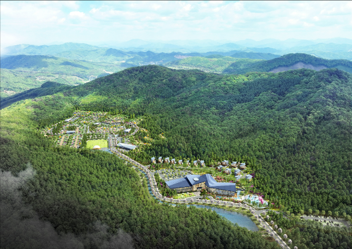 코베아 캠핑랜드 조감도. 청주시 제공 