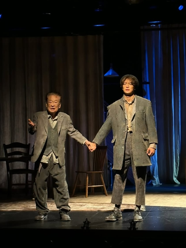 왼쪽부터 고 이순재, 샤이니 민호(최민호). 민호 인스타그램 스토리