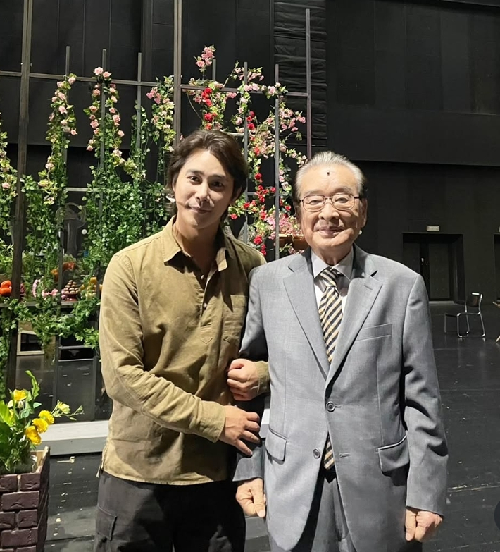 왼쪽부터 배우 정태우, 고 이순재. 정태우 인스타그램