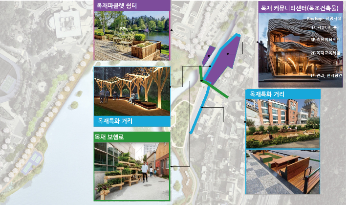 목조전망대 등 조감도. 천안시 제공