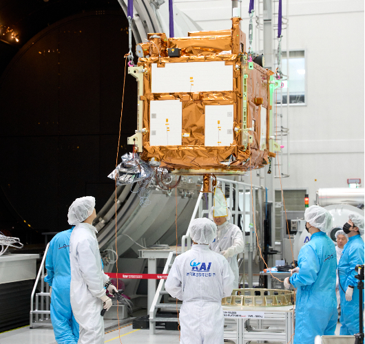 KAI 우주센터 차중위성 3호 제작현장. KAI 제공