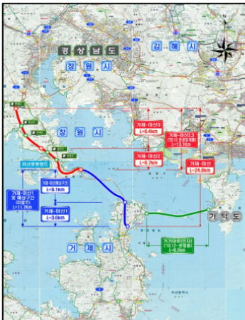 국도 5호선. 거제시청 제공 