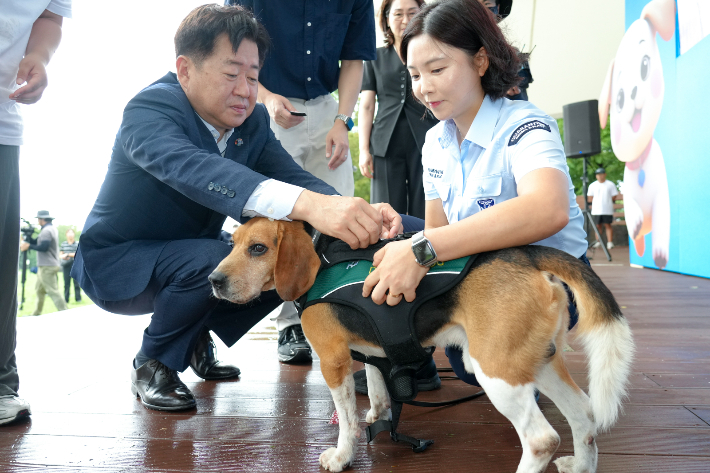 올해 9월 제주시민복지타운에서 열린 '2025 제주 반려동물 문화산업 한마당' 모습. 제주도 제공