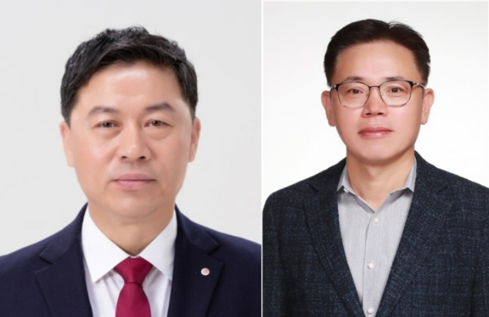 LG전자의 새 CEO에 생활가전 사업을 이끌어 온 HS사업본부장 류재철 사장(왼쪽), LG화학 CEO로는 부사장이었던 김동춘 첨단소재사업본부장(오른쪽)이 사장으로 승진해 각각 선임됐다. LG전자∙LG화학 제공
