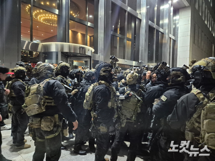 12·3 비상계엄 당시 군인들이 국회로 투입된 모습. 박희영 기자