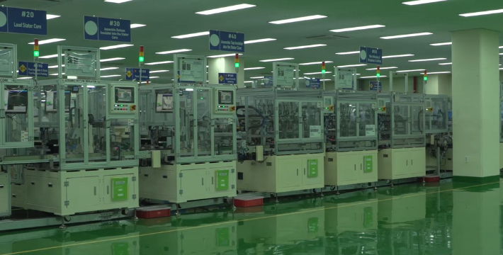 삼현 SBW(전자식 변속기) 국산화 제품 자동화 생산라인. 창원시 제공 