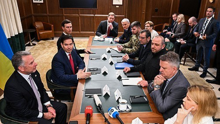 우크라이나 전쟁 종식을 위한 미국-우크라이나 고위급 회동. 연합뉴스