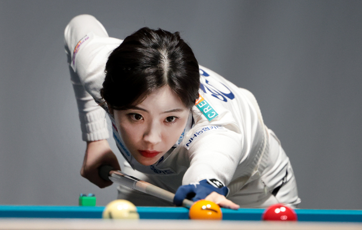 2025-26시즌 8차 투어 '하림 PBA 챔피언십' 여자부 1회전에서 아쉽게 탈락한 정수빈. PBA 