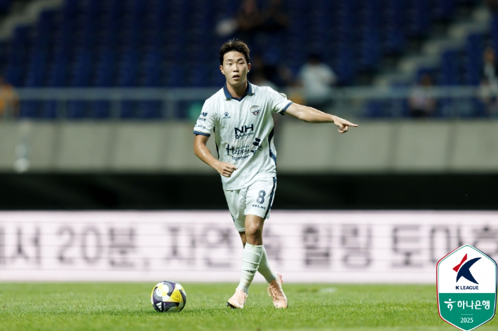 김천 상무 시절 이승원. 한국프로축구연맹