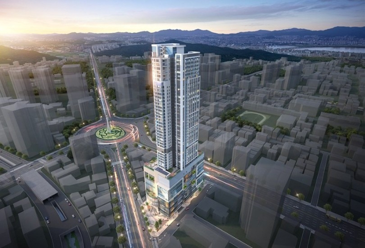 울산 남구 신정동 1232-1 주거복합 건축물 조감도. 울산시 제공