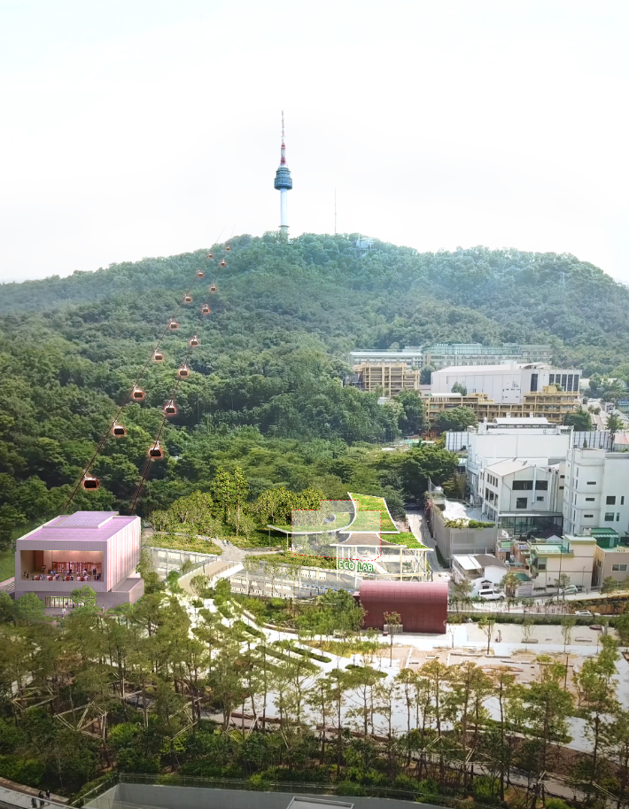 예장 공원경관 회복(소방재난본부 철거)시 조감도. 서울시 제공