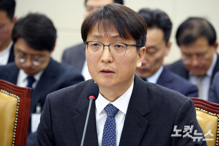 2일 서울 여의도 국회에서 열린 과학기술정보방송통신위원회 전체회의 '쿠팡 침해사고' 관련 현안질의에 박대준 쿠팡 대표이사가 출석해 의원 질의에 답변을 하고 있다. 윤창원 기자